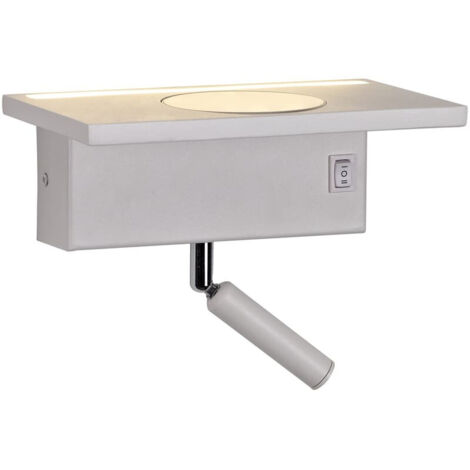 Lampada da parete LED Rob 5W+3W USB e caricabatteria wireless