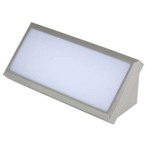 Lampada da parete led v-tac 12w 3000k ip65 grigio- vt-8054-n -8233 - 218233
