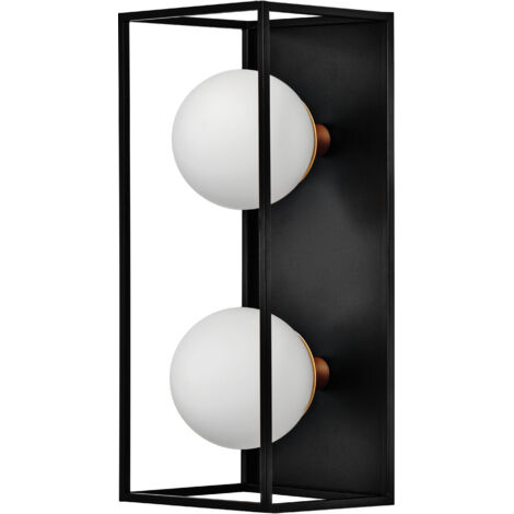 Lampada da parete ledvance decor square 2xg9 max 28w nero - lum756922