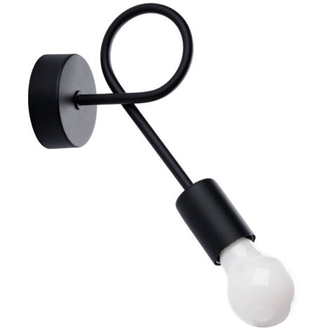 Lampada da parete Levar nero 23x19x8cm Sollux