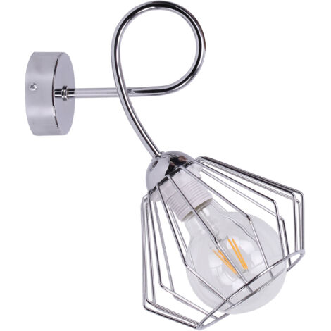 LAMPADA DA PARETE LOFT cromata elegante lampada da parete