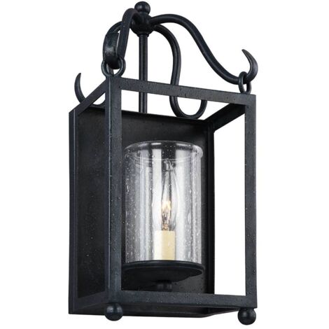 Lampada da parete luce vintage lampada acciaio ferro H 36,7 cm 1 luce anticata