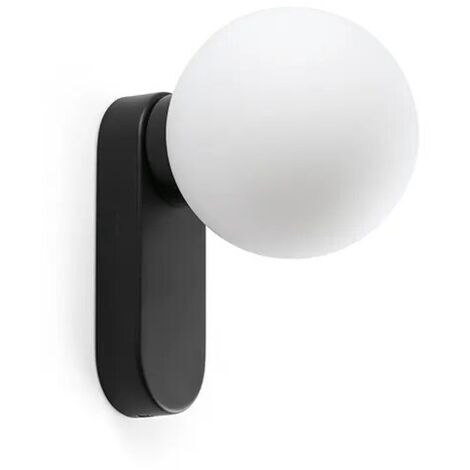 Lampada da parete MABE nera con interruttore 62830