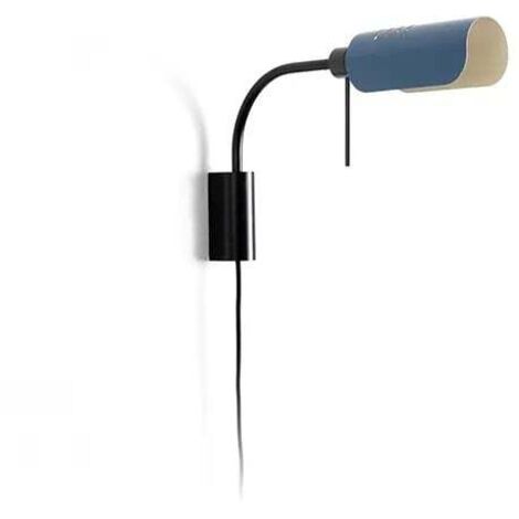 Lampada da parete MARTINICA S blu, interruttore orientabile 20042-134