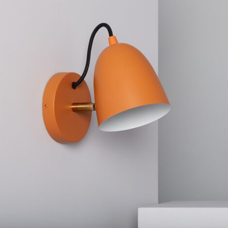 Lampada da Parete Metallo Areso Arancione Zafferano