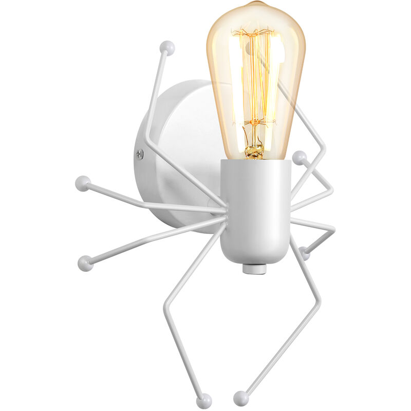 Image of Lampada da Parete Modern Applique da Parete Creativa Lampada da Muro Interni Metallo Bianco