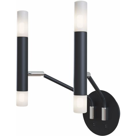 Lampada da parete Modern in Metallo Vigo Nero