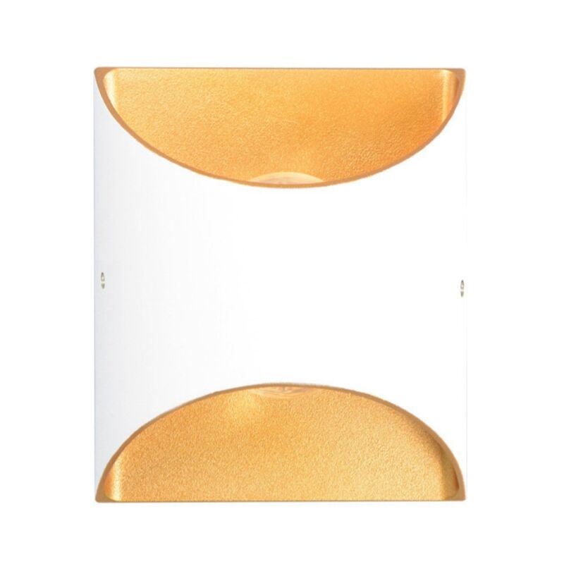 Image of Wottes - Lampada da Parete Moderna Applique da Parete Metallo Lampada a Muro Interna Luce Bianco Caldo Bianco Oro