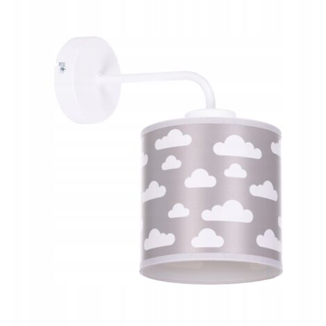 Lampada da parete moderna con paralume, Nuvole Bianche
