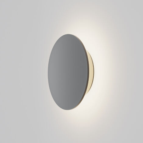 Lampada Da Parete Moderna Da Esterno Metallo Grafite Luce Led 12W Ip65