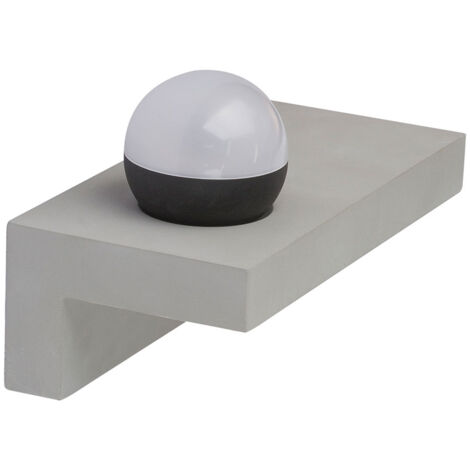 Lampada da parete moderna, lampada da corridoio, lampada da camera da letto, lampada da parete a LED in cemento, 7W 690lm bianco caldo, LxH 30x17,5 cm