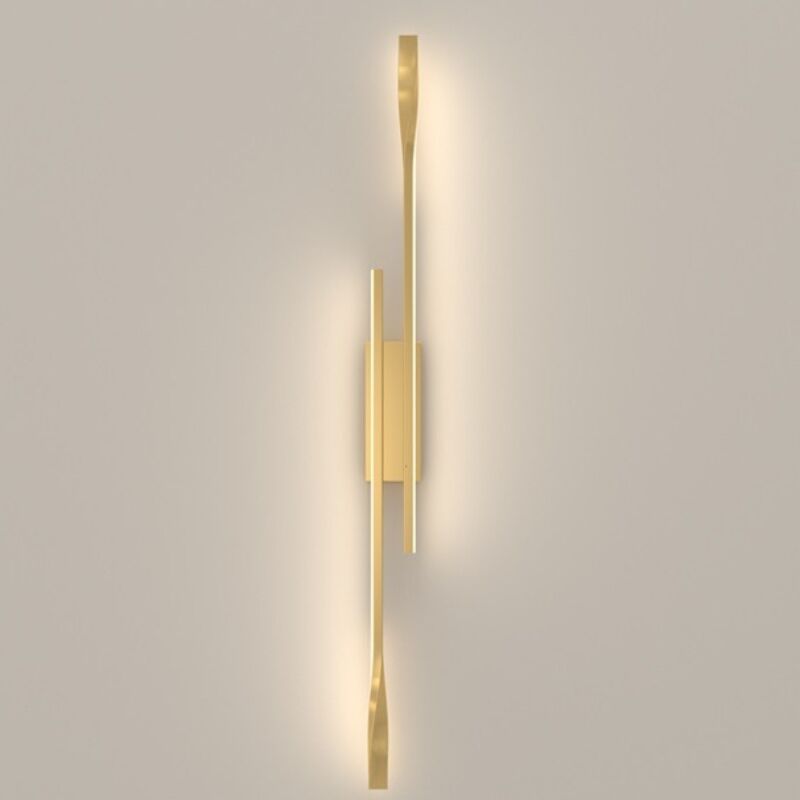 Image of Wottes - Lampada da Parete Moderna led Applique da Parete Creativa Lampada a Muro Interna Luce Bianco Caldo Oro