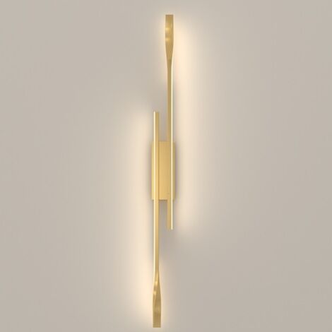 WOTTES Lampada da Parete Moderna LED Applique da Parete Creativa Lampada a Muro Interna Luce Bianco Caldo Oro