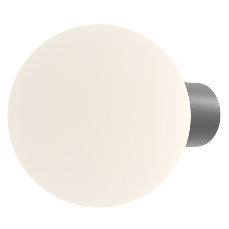 Image of Lampada Da Parete Moderna Per Esterno Alluminio Grigio 1 Luce E27 60W Ip54