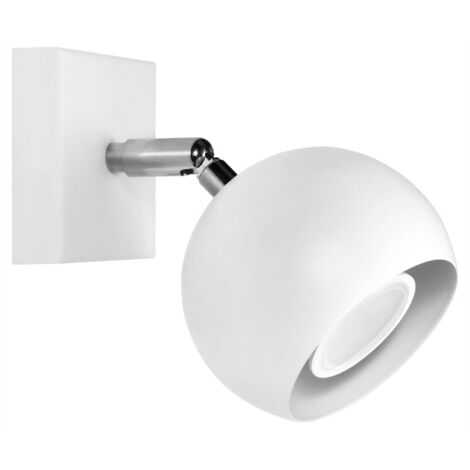 Lampada da parete Oculare bianco 10x10x16cm Sollux