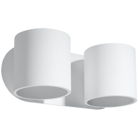 Lampada da parete Orbis bianco 26x10x12cm Sollux