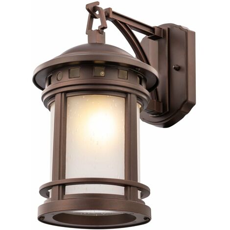 Lampada da parete Outdoor in Alluminio Salamanca Marrone