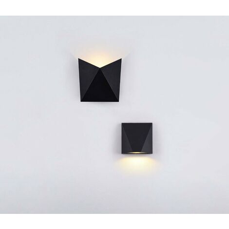 Lampada da parete Outdoor in Metallo Beekman Nero