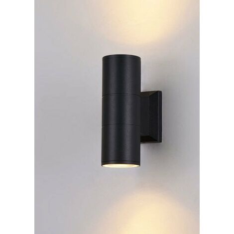Lampada Da Parete Outdoor In Metallo Bowery Nero