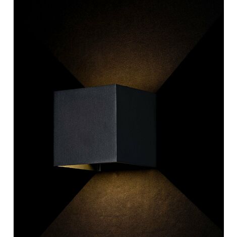 Lampada da parete Outdoor in Metallo Fulton Nero
