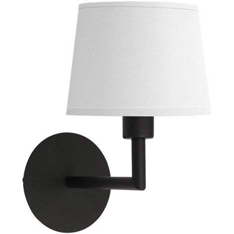 Lampada da parete Paraiso 1xe14 bianco/nero 27x15x25cm