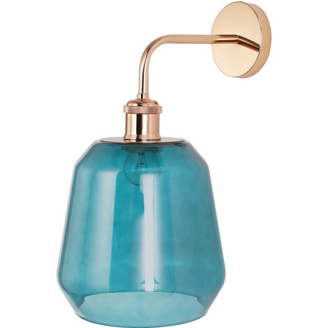 Lampada da Parete - Paralume in Vetro - Alessia Blu