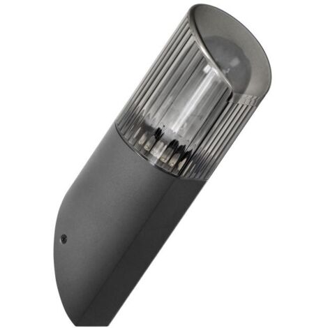 Lampada da parete PEONIA, da giardino, E27, IP54, inclinata, nera