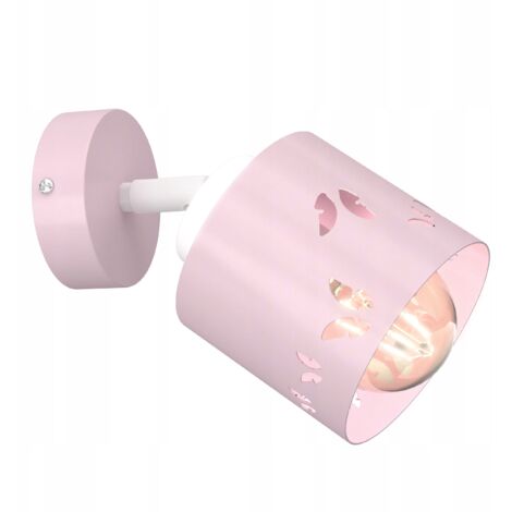 LAMPADA DA PARETE PER BAMBINI LAMPADA DA PARETE A PIATTAFORMA DA SOFFITTO LED E27 ROSA