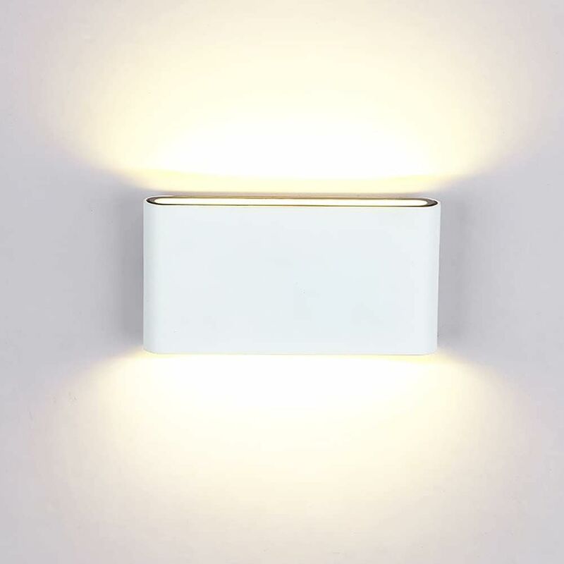Image of RHAFAYRE Lampada da parete per esterni a LED 6W Applique da parete in alluminio impermeabile Portico Corridoio da giardino Applique da parete per