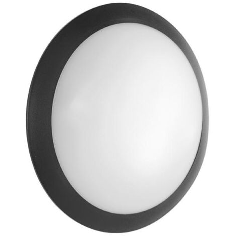 Lampada da parete per esterni grado IP65 luce E27- BASE Nero D30 cm