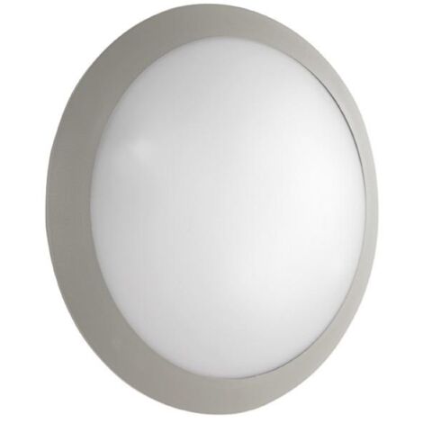 Lampada da parete per esterni grado IP65 luce E27- BASE Silver D30 cm