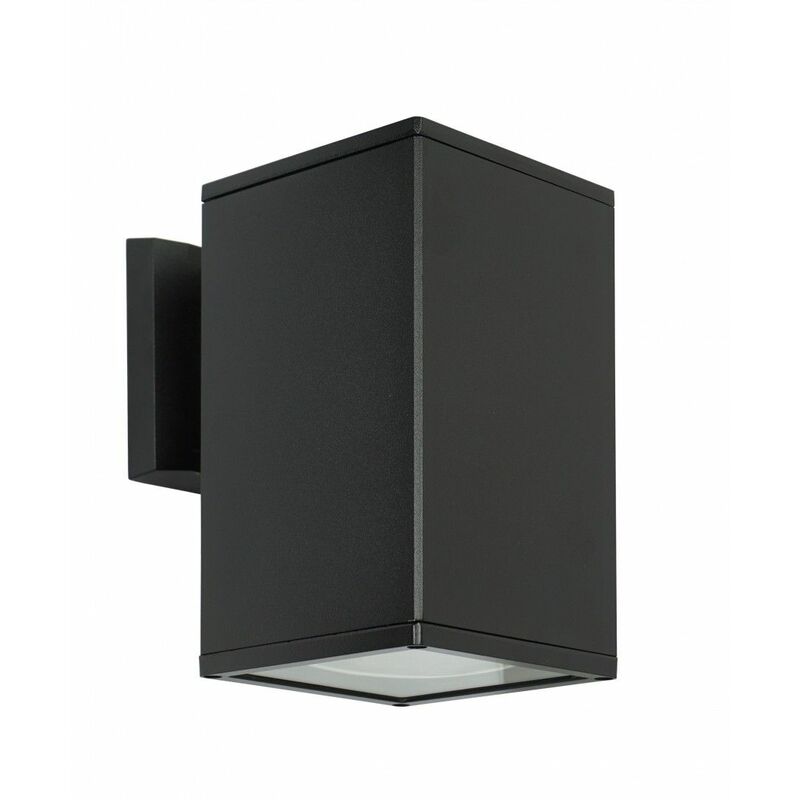 Image of Lampada da parete per esterni IP54 Nero Alluminio Fuso Moderna E27 applique per esterni Terrazza - Nero