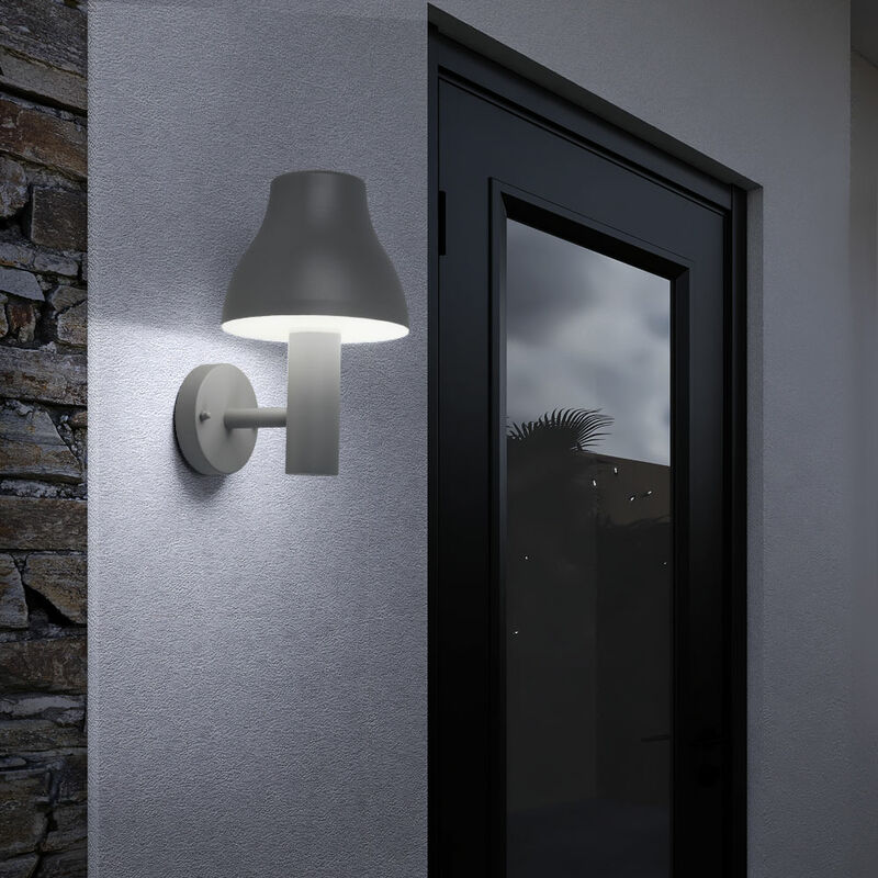 Image of Lampada da parete per esterni Lampada da parete per esterni Lampada da parete a LED per esterni grigio alluminio, 1x 7W 680lm bianco caldo, LxPxA