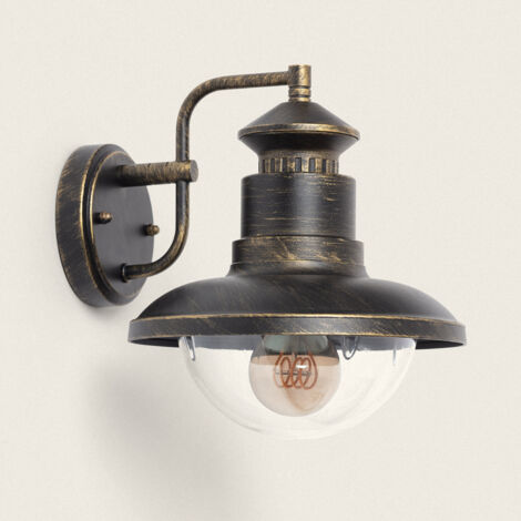 Lampada da Parete per Esterni Zolara Ottone
