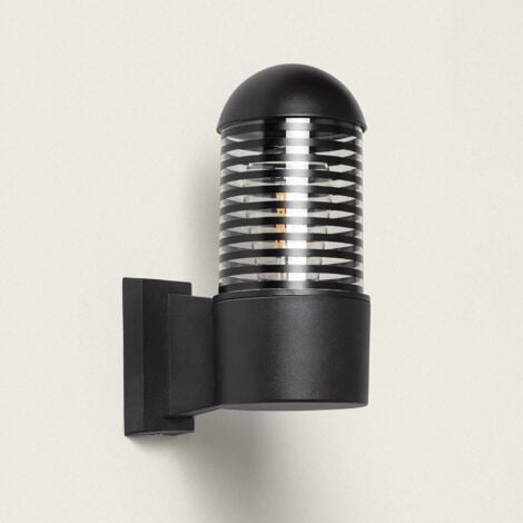 EFECTOLED Lampada da Parete per Esterno Alluminio Malmo Nero