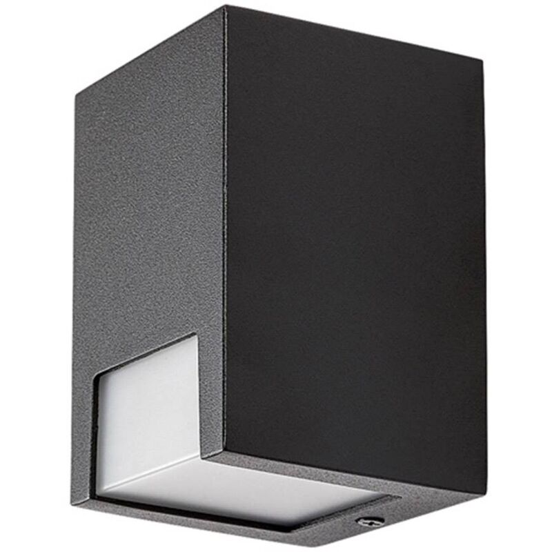 Image of Lampada da parete per esterno cernon GU10 1x MAX.7W IP44 alluminio nero, plastica bianca A:11cm L:7,5cm