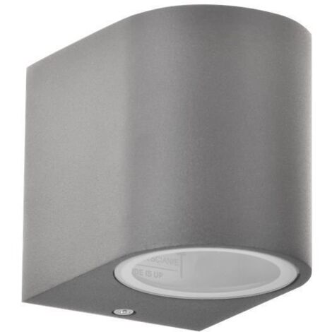 Lampada da parete per esterno da giardino Boston 1xGU10 IP44 grigio Goldlux