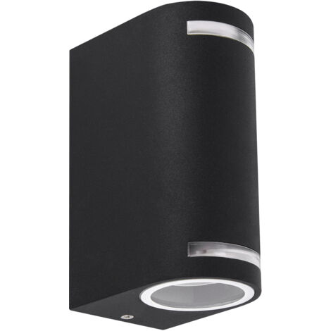 Lampada da parete per esterno da giardino FOREST 2xGU10 C IP54 nero