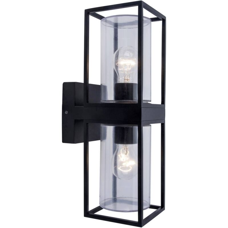 Flair 5288804012 Lampada da parete per esterno led (monocolore) E27 80 w Nero (opaco) - Lutec