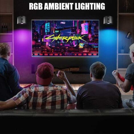 Lampada da parete per interni, con telecomando o touch regolabile, 9 colori, 9 RGB, lampada LED ricaricabile rotante a 360°