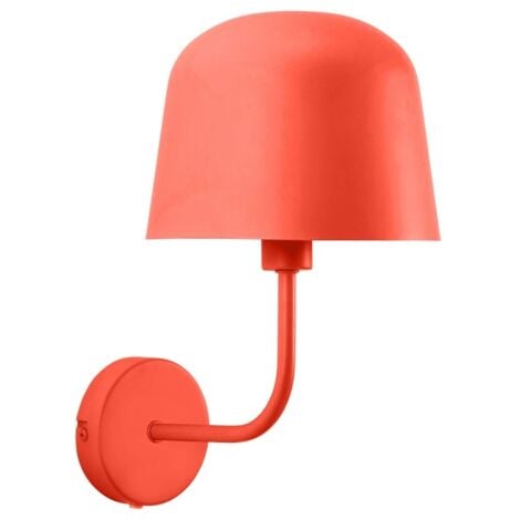 Lampada da parete per interni Fres in arancione per lampadina E14