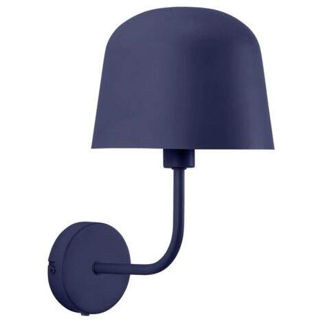 Lampada da parete per interni Fres in blu per lampadina E14