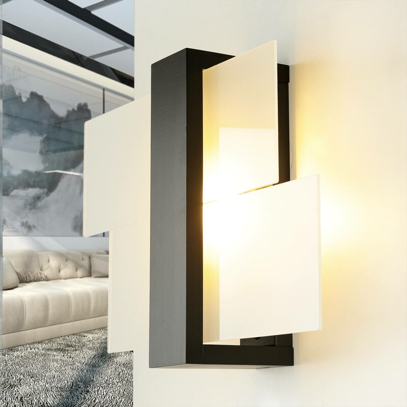 Image of Licht-erlebnisse - Lampada da parete per interni leda dal design moderno color marrone applique a muro - Marrone, trasparente