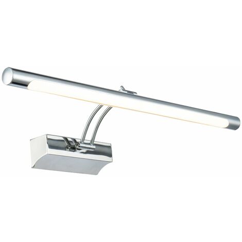 Lampada da parete per quadri Mirror in Metallo Fino Cromo