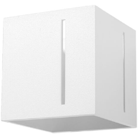 Lampada da parete Pixar bianco 10x10x12cm Sollux