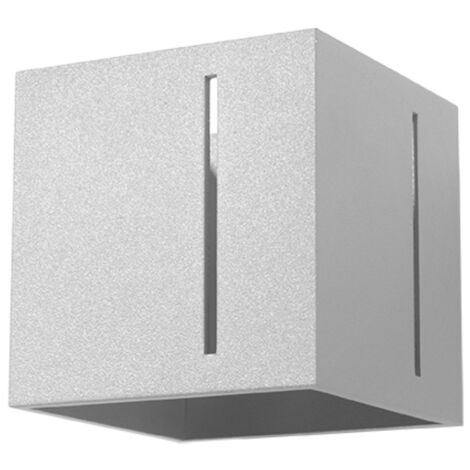 Lampada da parete Pixar grigio 10x10x12cm Sollux