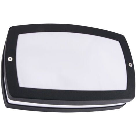 Lampada da parete, plafoniera con numero civico SOLINA LED L 8W 4100K IP54 nero
