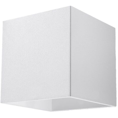 Lampada da parete Quad bianco 10x10x12cm Sollux