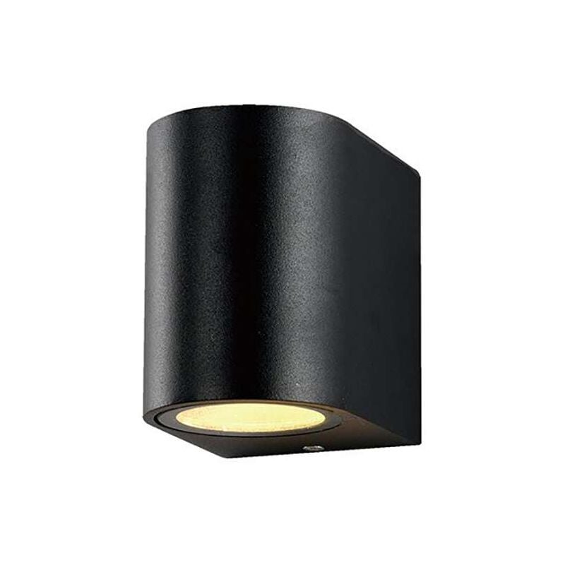 Image of Optonica - Lampada da Parete Rotonda Spot GU10 Alluminio Nero