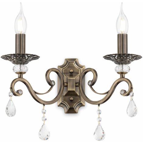 Lampada da parete Royal Classic in Metallo Grace Ottone